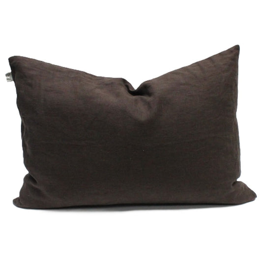 Kuddfodral 60x40 Mörkbrun